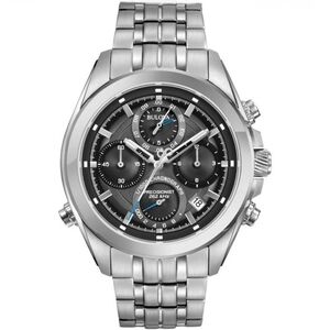 Pre-Owned Men's Bulova Precisionist Chronograph with Grey Dial (Model: 96B260)